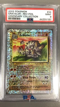 2002 Pokemon Legendary Collection 44 Graveler-reverse Foil PSA