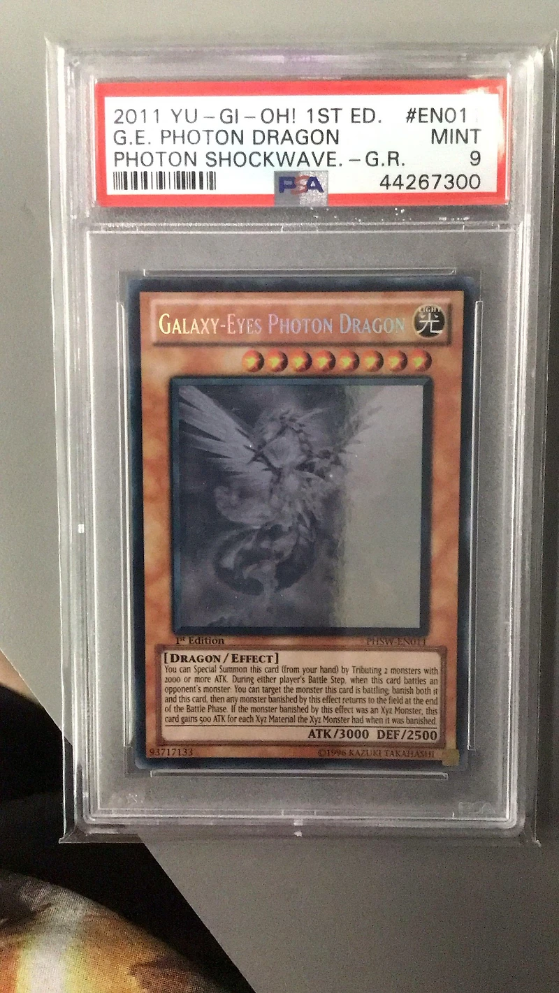 2011 Yu-gi-oh! Phsw-photon Shockwave En011 Galaxy-eyes Photon Dragon 1st Edition-ghost Rare PSA 9