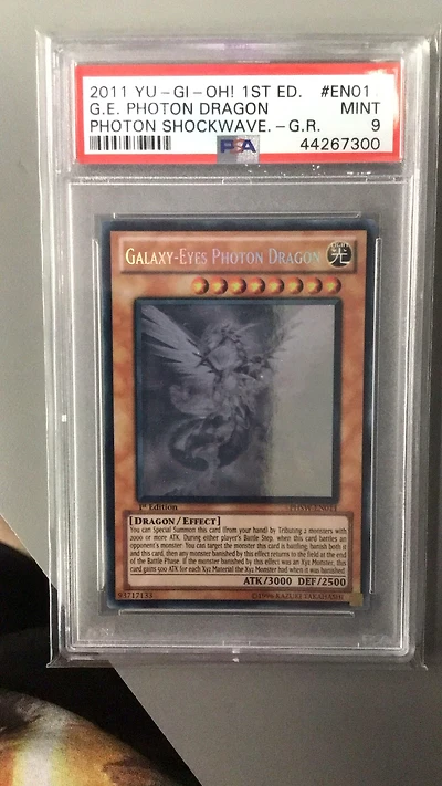 2011 Yu-gi-oh! Phsw-photon Shockwave En011 Galaxy-eyes Photon Dragon 1st Edition-ghost Rare PSA 9
