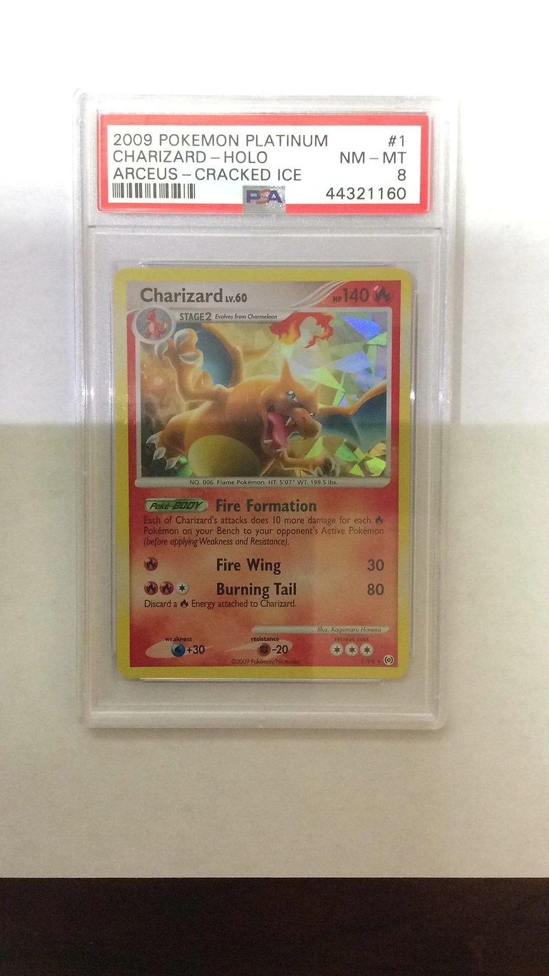 2009 Pokemon Platinum Arceus 1 Charizard PSA 8