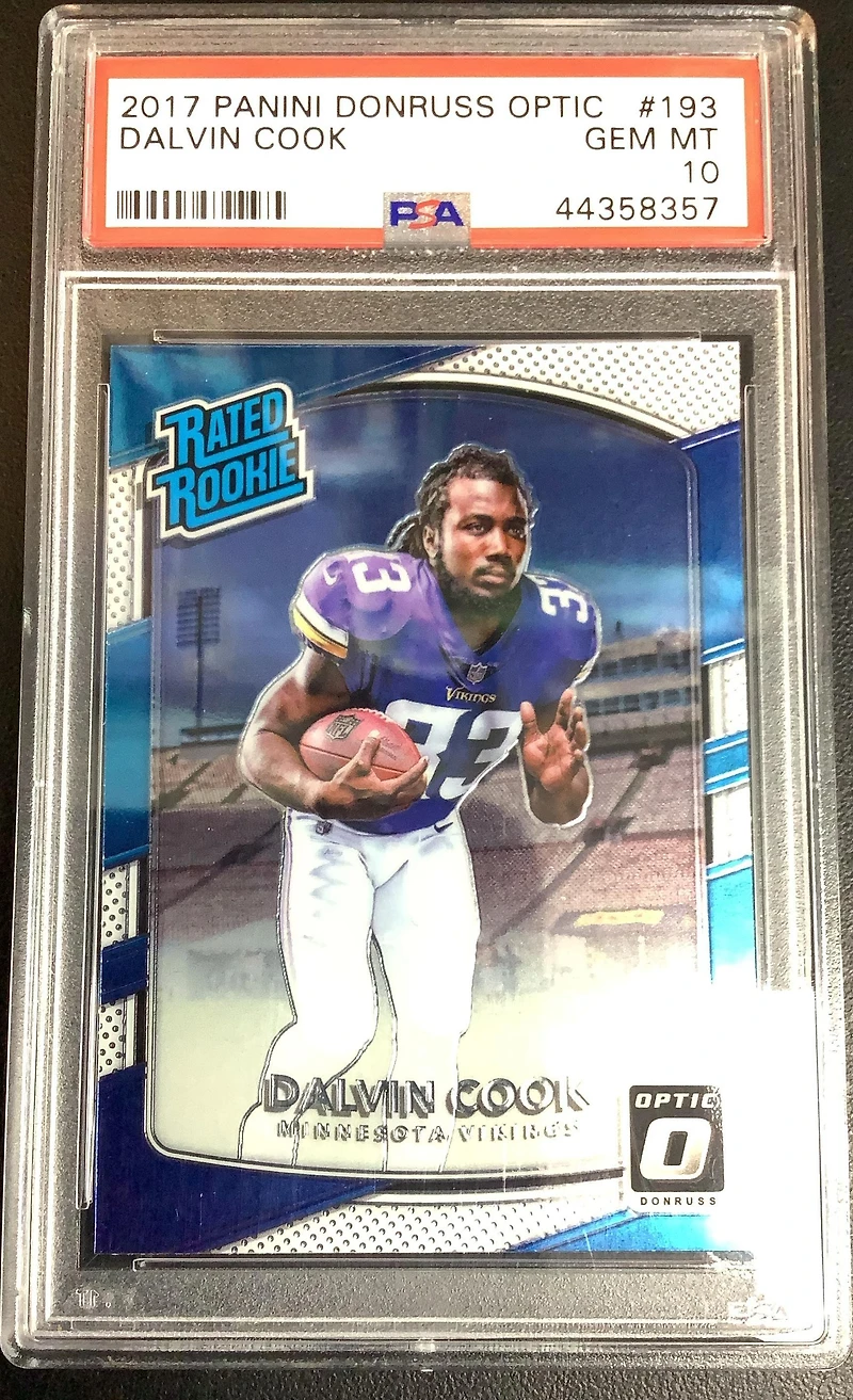 2017 Panini Donruss Optic 193 Dalvin Cook PSA 10