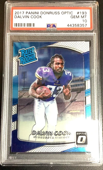 2017 Panini Donruss Optic 193 Dalvin Cook PSA 10