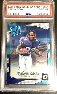 2017 Panini Donruss Optic 193 Dalvin Cook PSA 10