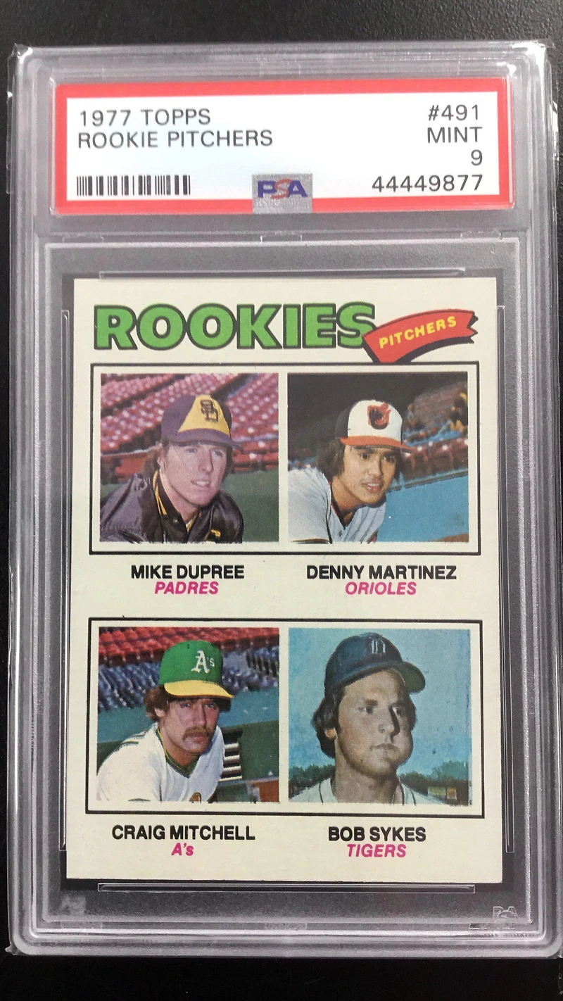 1977 Topps 491 Rookie Pitchers PSA 9
