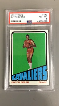 1972 Topps 142 Butch Beard PSA 8