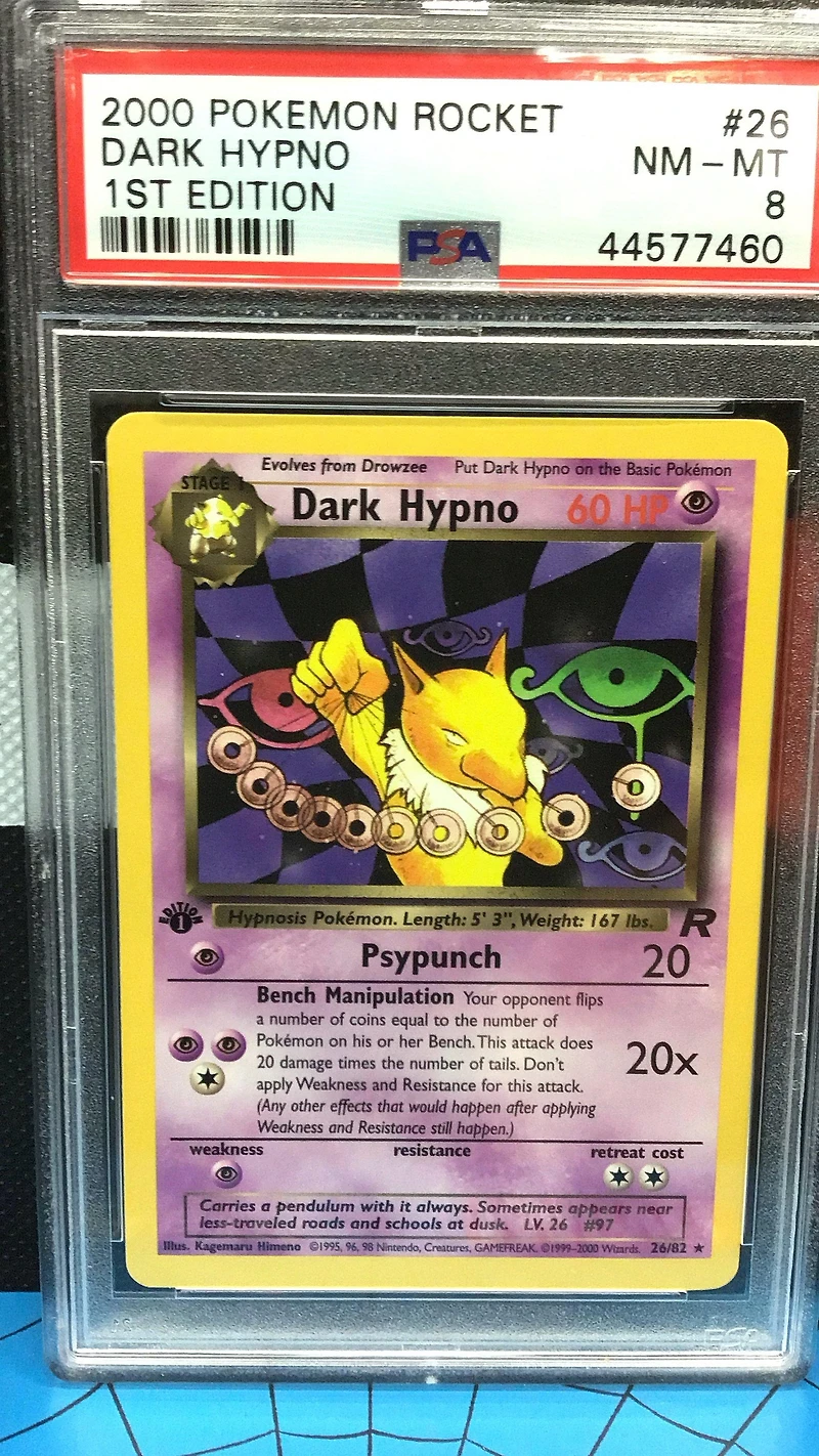 2000 Pokemon Rocket 26 Dark Hypno 1st Edition PSA