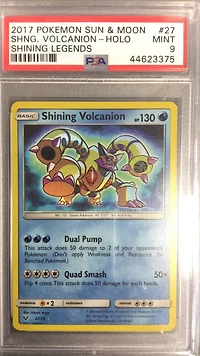 2017 Pokemon Sun & Moon Shining Legends 27 Shining Volcanion PSA