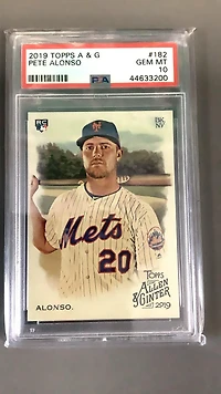 2019 Topps Allen & Ginter 182 Pete Alonso PSA 10