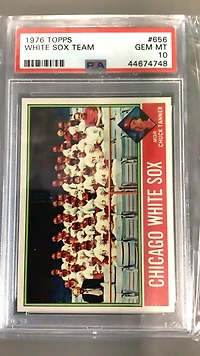 1976 Topps 656 White Sox Team PSA 10