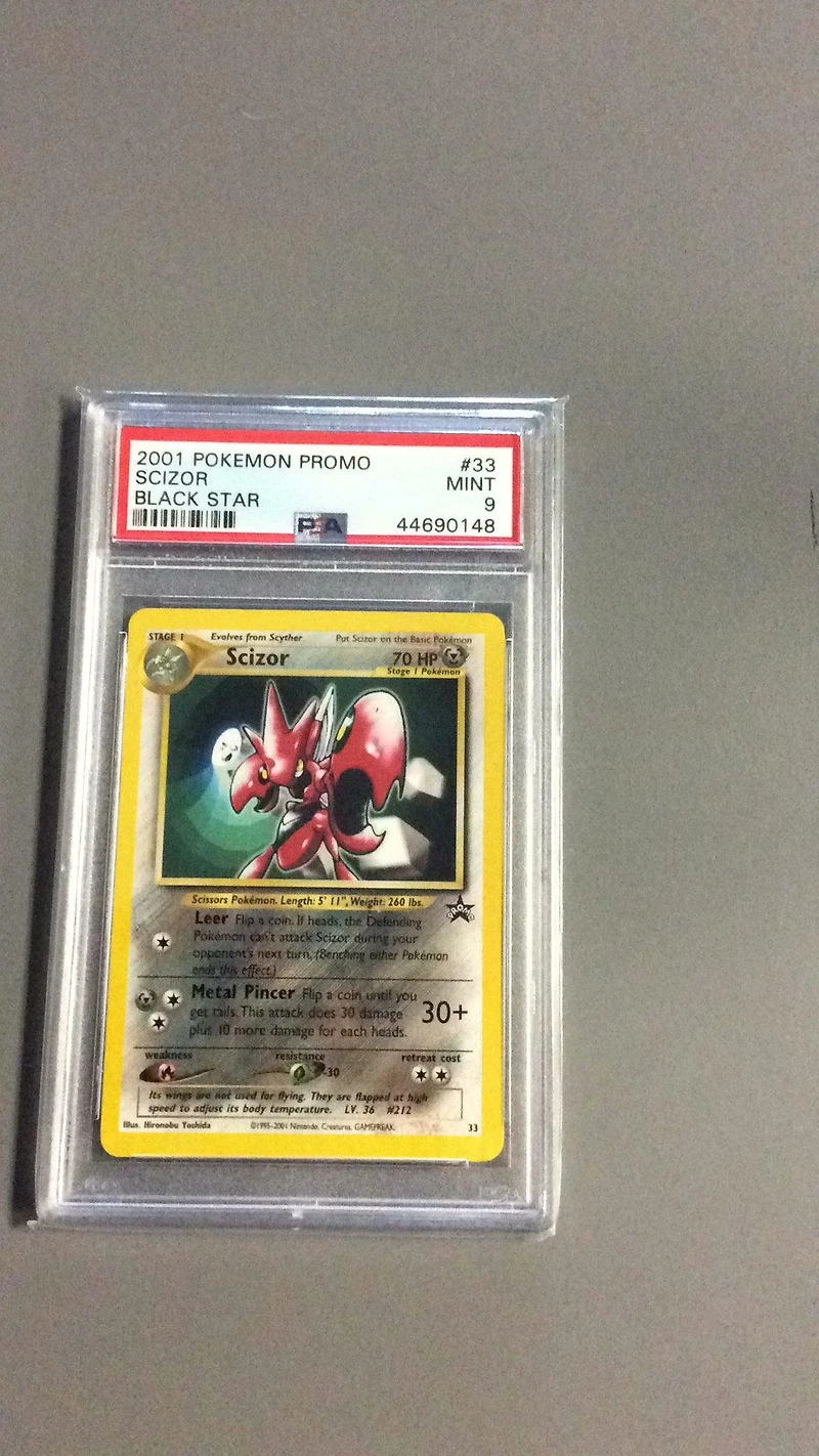 2001 Pokemon Promo Black Star 33 Scizor PSA
