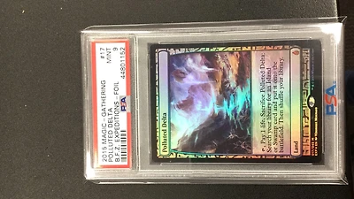 2015 Magic The Gathering Battle For Zendikar Expeditions 17 Polluted Delta Foil PSA 9