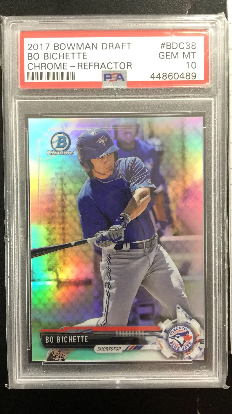 2017 Bowman Draft Bdc38 Bo Bichette Chrome-refractor PSA 10