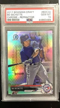 2017 Bowman Draft Bdc38 Bo Bichette Chrome-refractor PSA 10