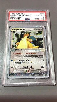 2003 Pokemon Ex Dragon 90 Dragonite Ex-holo PSA 8