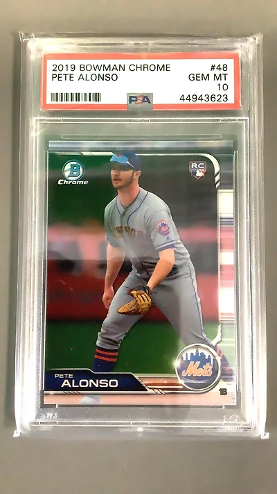 2019 Bowman Chrome 48 Pete Alonso PSA 10