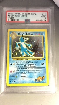 2000 Pokemon Gym Challenge 12 Misty's Golduck Holo PSA