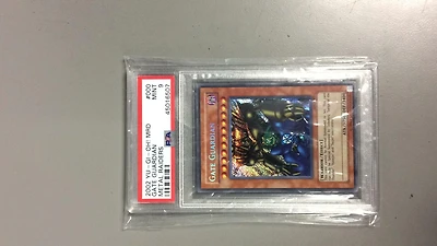 2002 Yu-gi-oh! Mrd-metal Raiders 000 Gate Guardian PSA 9