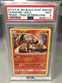 2019 Pokemon Sm Black Star Promo Sm158 Charizard-holo Team Up Prerelease PSA