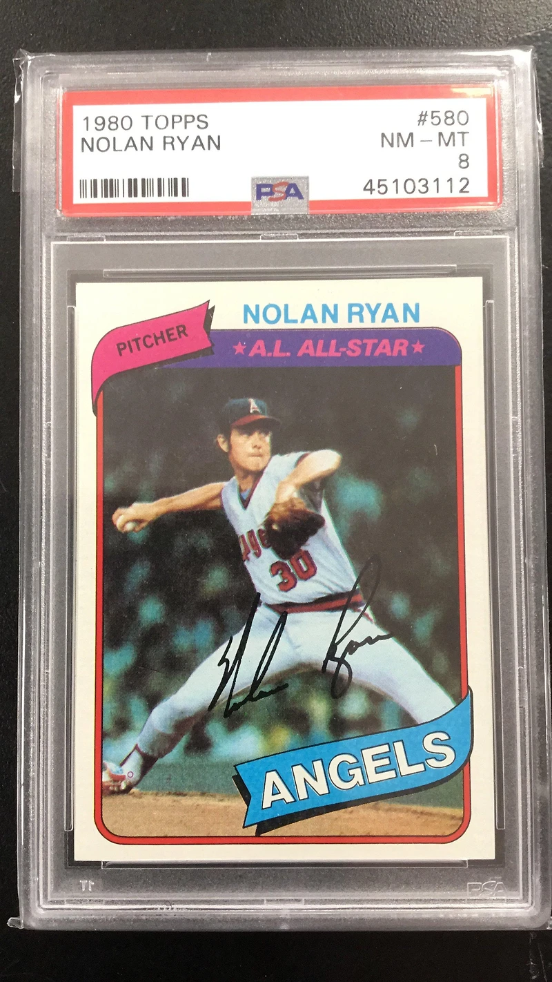 1980 Topps 580 Nolan Ryan PSA 8