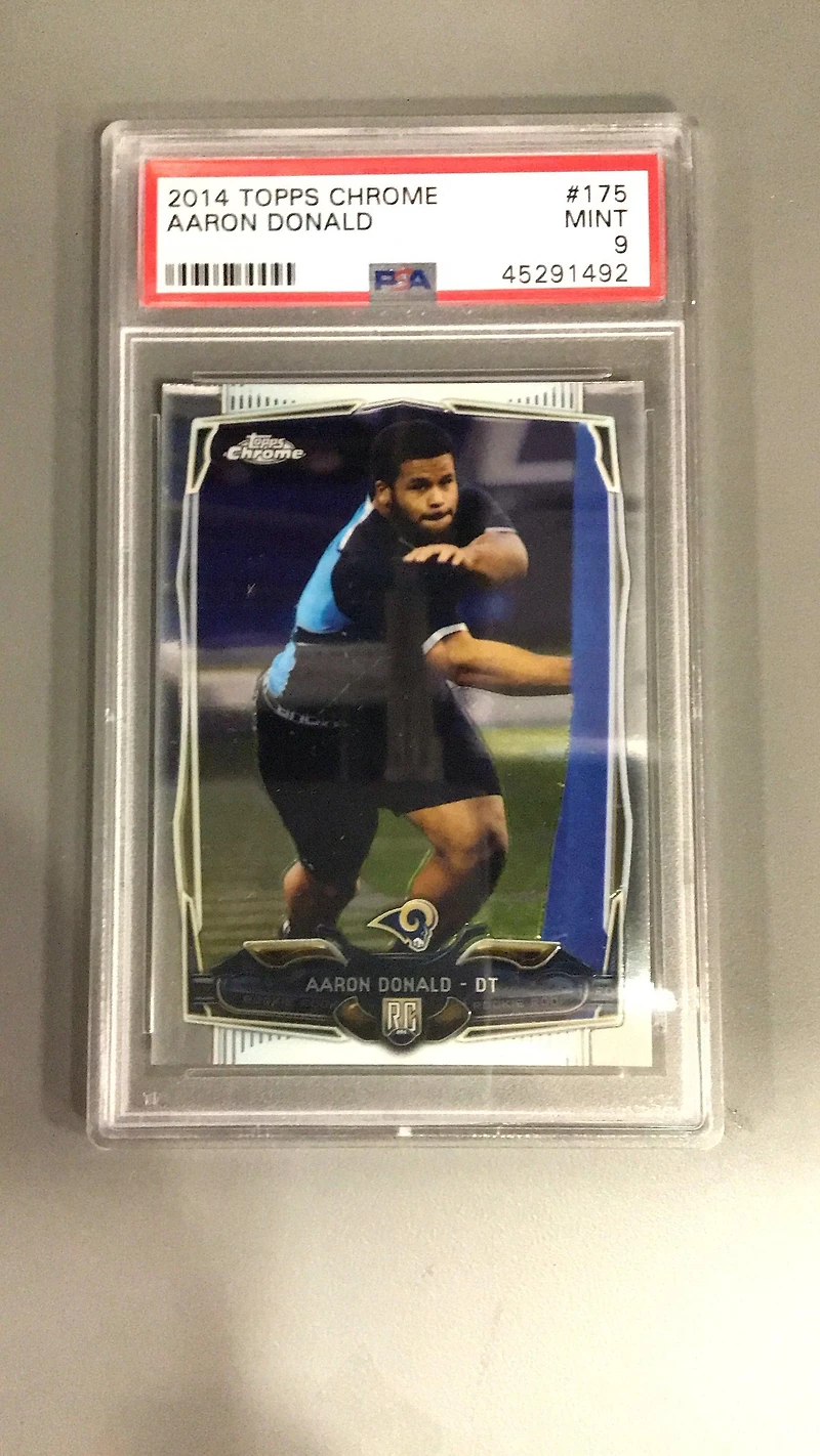 2014 Topps Chrome 175 Aaron Donald PSA
