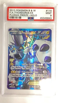 2013 Pokemon Black & White Plasma Freeze 110 Full Art/thundurus Ex PSA