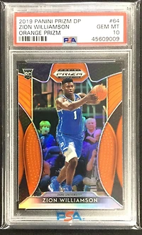 2019 Panini Prizm Draft Picks 64 Zion Williamson Prizm PSA 10