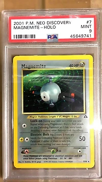 2001 Pokemon Neo Discovery 7 Magnemite-holo PSA