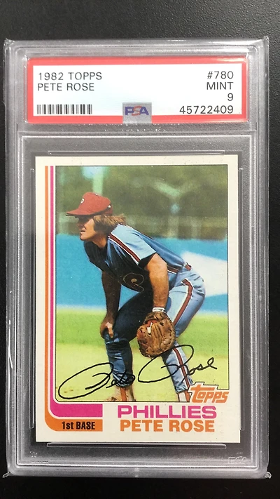 1982 Topps 780 Pete Rose PSA 9