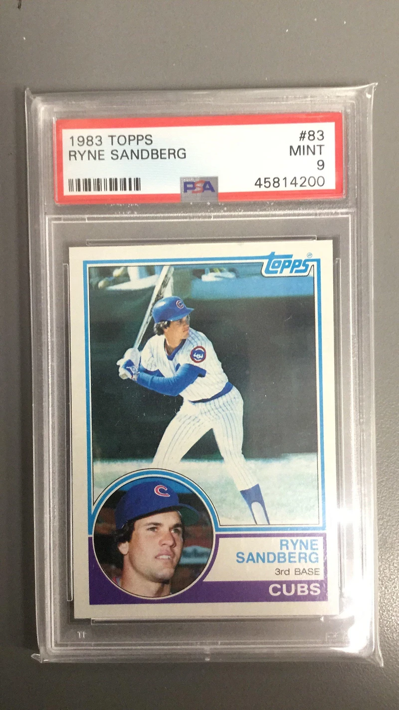 1983 Topps 83 Ryne Sandberg PSA 9