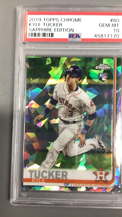 2019 Topps Chrome Sapphire Edition 60 Kyle Tucker PSA 10