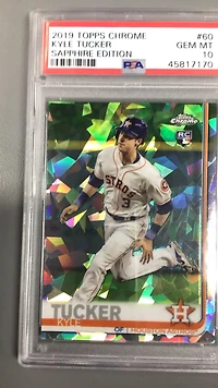 2019 Topps Chrome Sapphire Edition 60 Kyle Tucker PSA 10