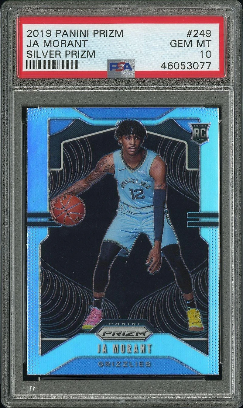 2019 Panini Prizm 249 Ja Morant Silver Prizm PSA