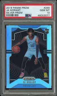 2019 Panini Prizm 249 Ja Morant Silver Prizm PSA