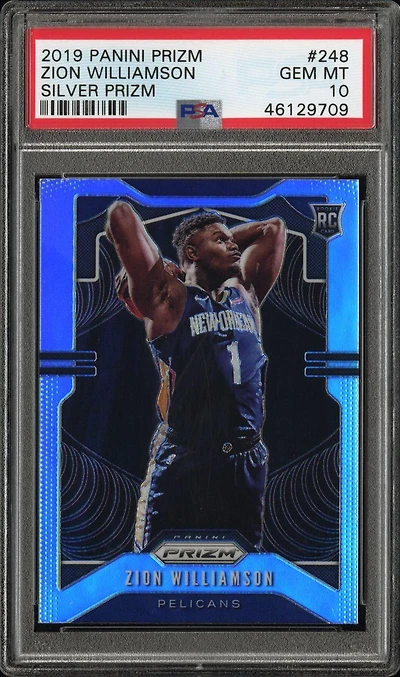 2019 Panini Prizm 248 Zion Williamson Silver Prizm PSA