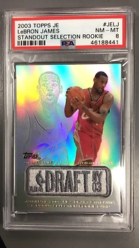 2003 Topps Jersey Edition Jelj Lebron James Standout Selection Rookie PSA 8