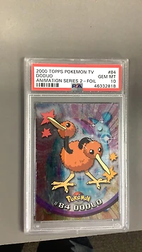 2000 Topps Pokemon Tv Animation Series 2 84 Doduo PSA 10