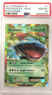 2016 Pokemon Xy Evolutions 1 Venusaur Ex PSA
