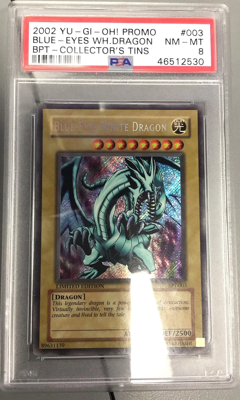 2002 Yu-gi-oh! Promo Bpt-collector's Tins 003 Blue-eyes White Dragon PSA