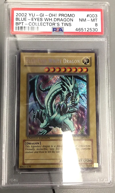 2002 Yu-gi-oh! Promo Bpt-collector's Tins 003 Blue-eyes White Dragon PSA