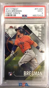 2017 Finest Finest Firsts Ffiabr Alex Bregman PSA 9