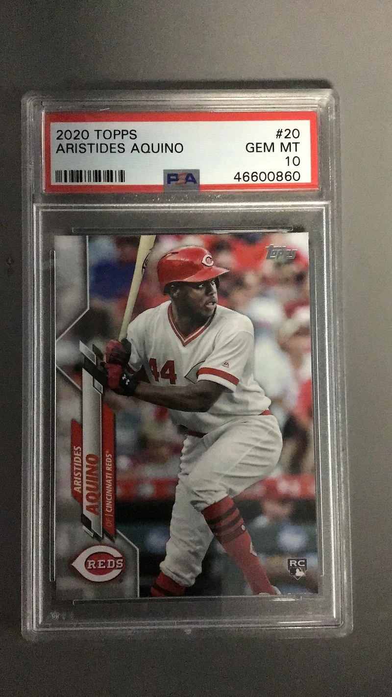 2020 Topps 20 Aristides Aquino PSA 10