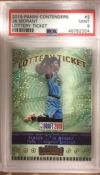 2019 Panini Contenders Lottery Ticket 2 Ja Morant PSA 9