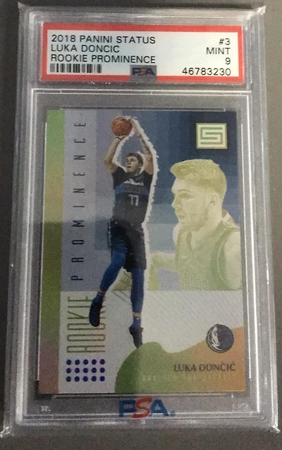 2018 Panini Status Rookie Prominence 3 Luka Doncic PSA 9