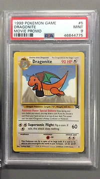 1999 Pokemon Game Movie 5 Dragonite PSA