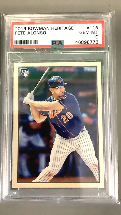 2019 Bowman Heritage 118 Pete Alonso PSA 10