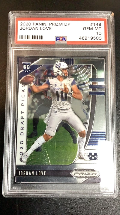 2020 Panini Prizm Draft Picks 148 Jordan Love PSA 10