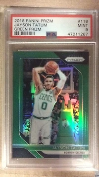 2018 Panini Prizm 118 Jayson Tatum Prizm PSA 9
