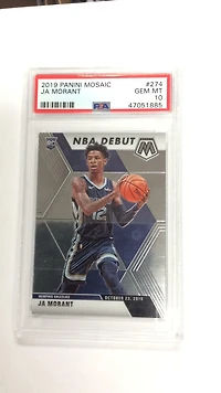 2019 Panini Mosaic Ja Morant PSA
