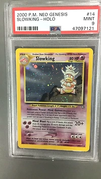 2000 Pokemon Neo Genesis 14 Slowking-holo PSA 9