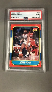 1986 Fleer 80 Norm Nixon PSA 9
